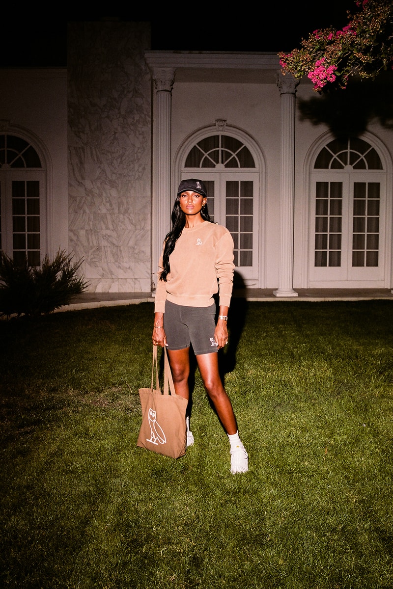 Drake OVO Weekender Collection Jasmine Tookes Loungewear Sweater Bike Shorts Tote Bag