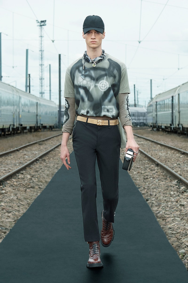 givenchy spring 2022 precollection resort matthew m williams t-shirt graffiti print