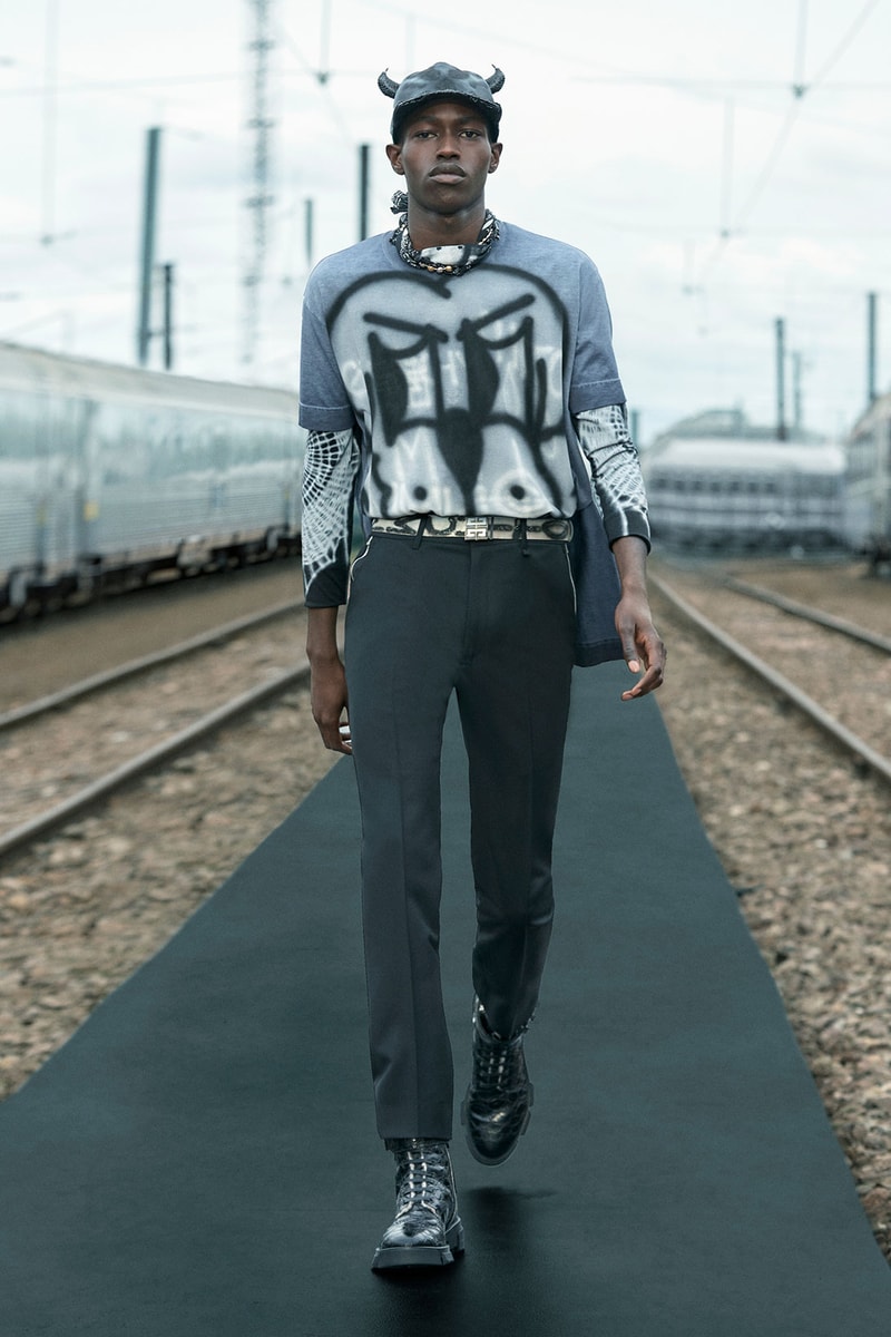 givenchy spring 2022 precollection resort matthew m williams graffiti print tee