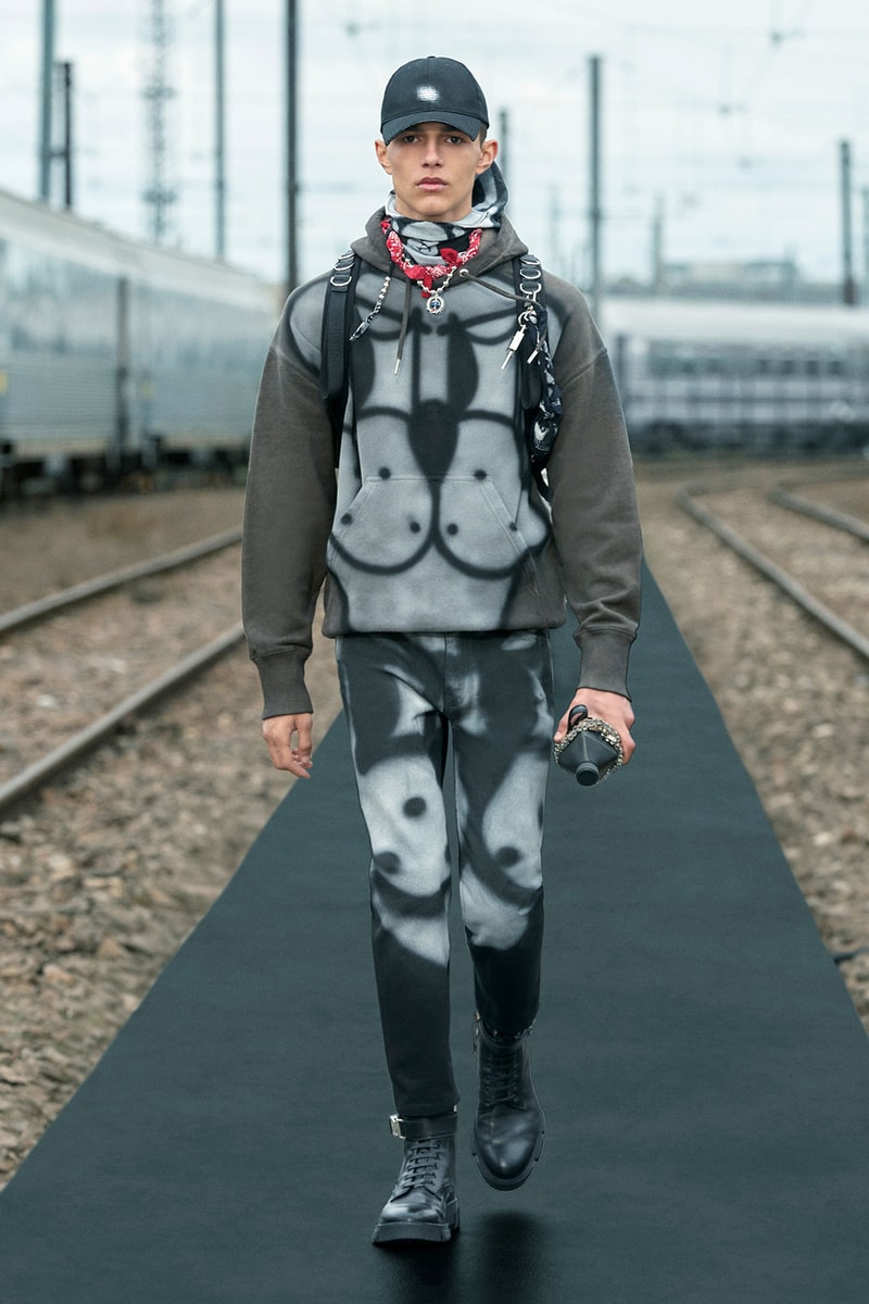 givenchy spring 2022 resort precollection matthew m williams rimowa graphic artist chito runway watch release date airbrush graffiti print 