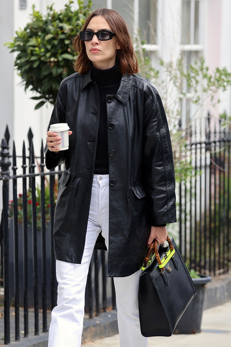 gucci diana handbag celebrity style alexa chung