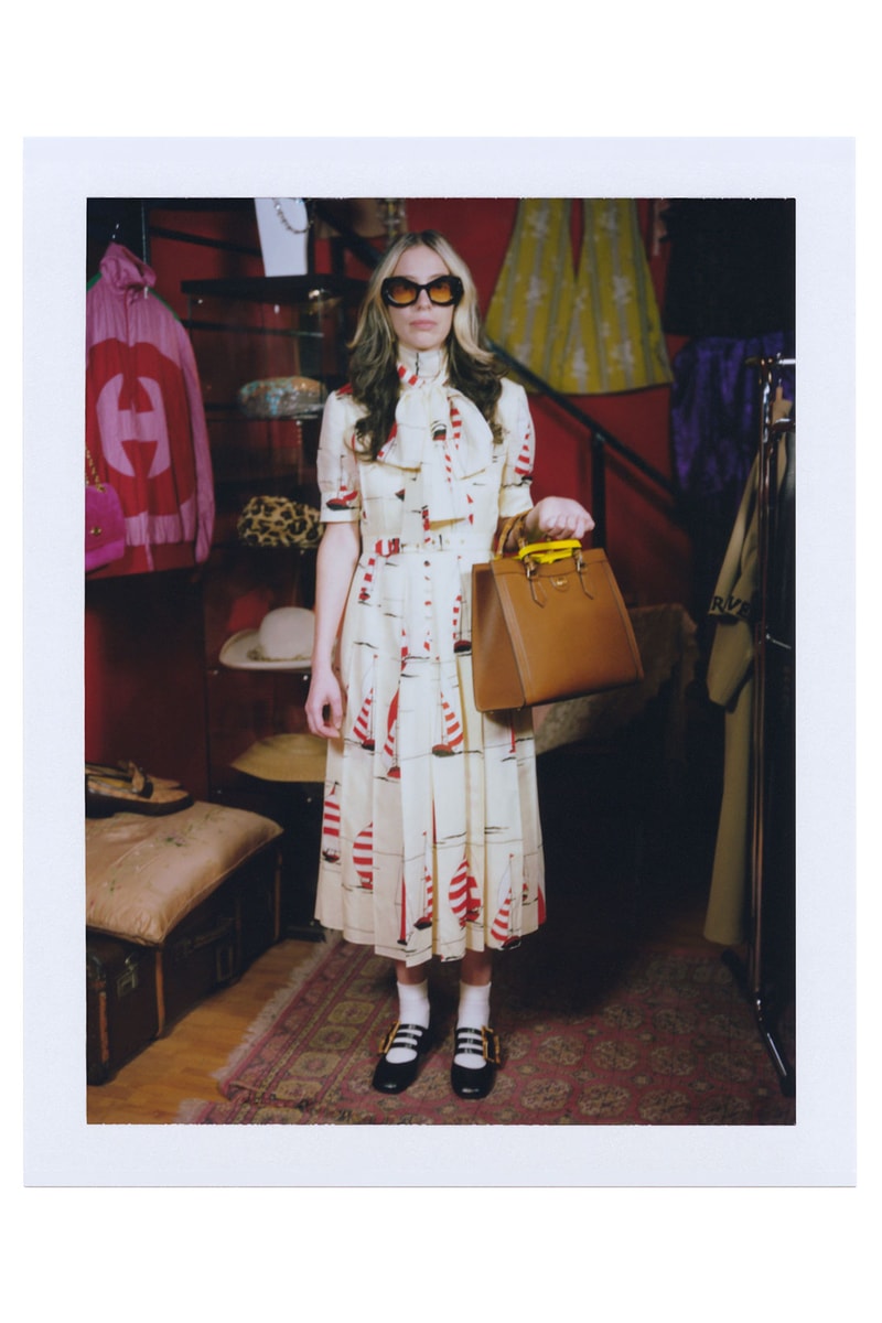 gucci diana handbag dress white