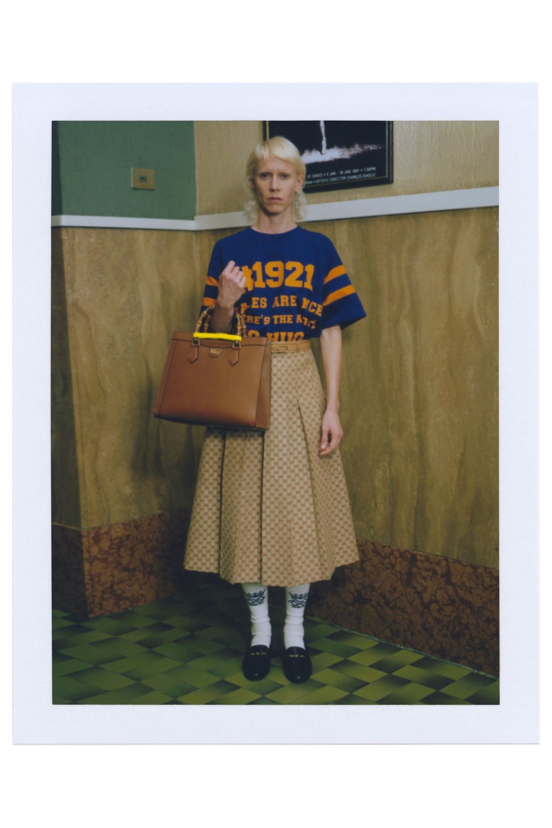 gucci diana handbag skirt t-shirt