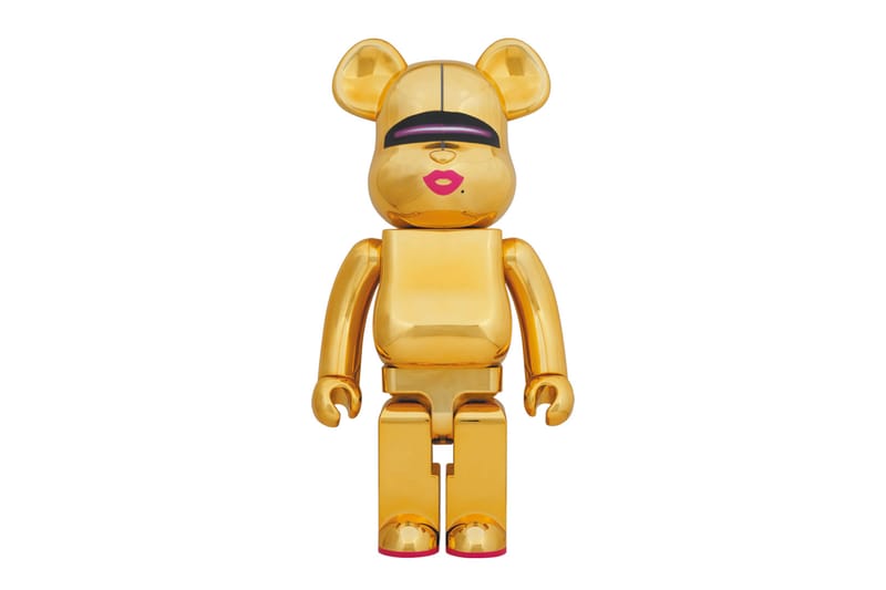 Hajime Sorayama Designs Golden BE@RBRICK 1000% for 2G Tokyo