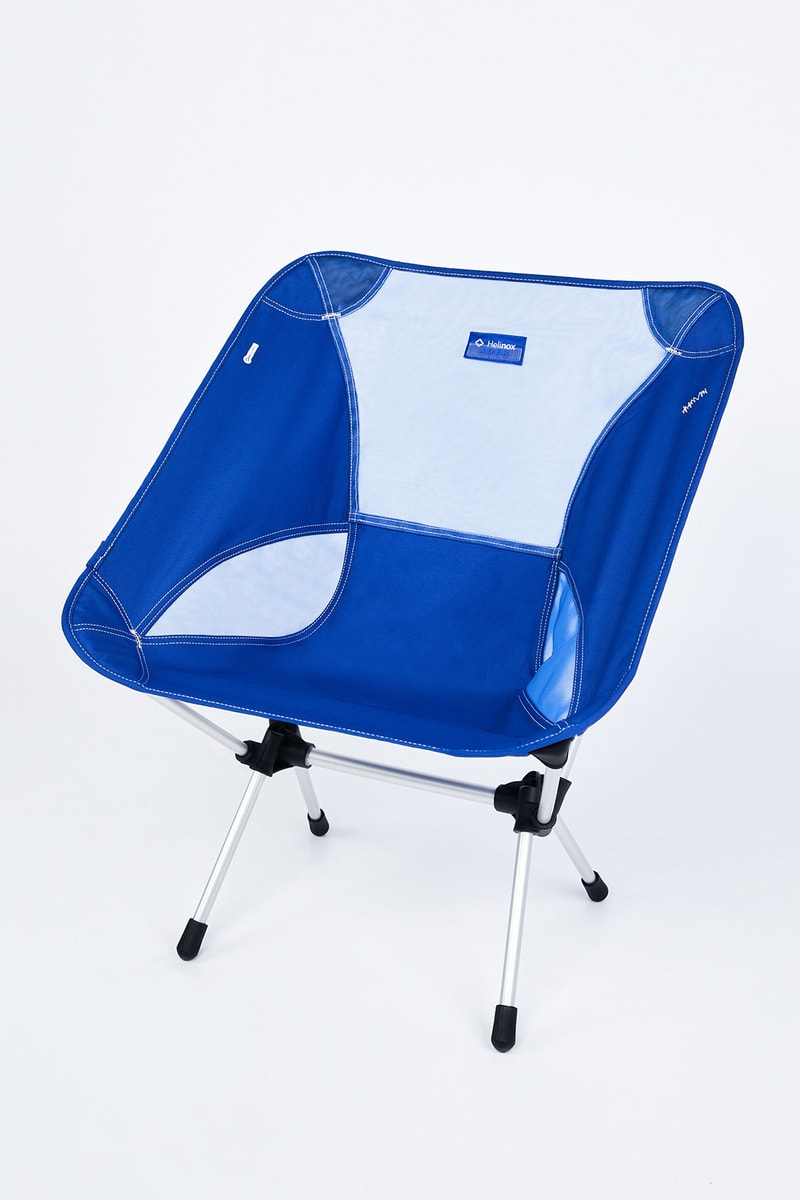 ADERERROR Helinox Collaboration Blue to Camping Outdoor Chair Apparel Price Where to Buy