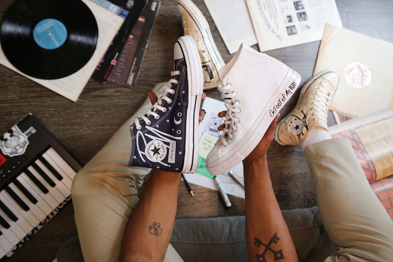 issa rae converse by you chuck 70 nicky fulcher collaboration white denim indigo