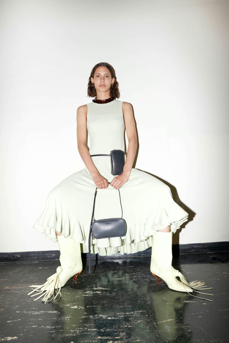 Jil Sander Resort 2022 Womens Collection Lookbook Dress Handbag Sandals Pants