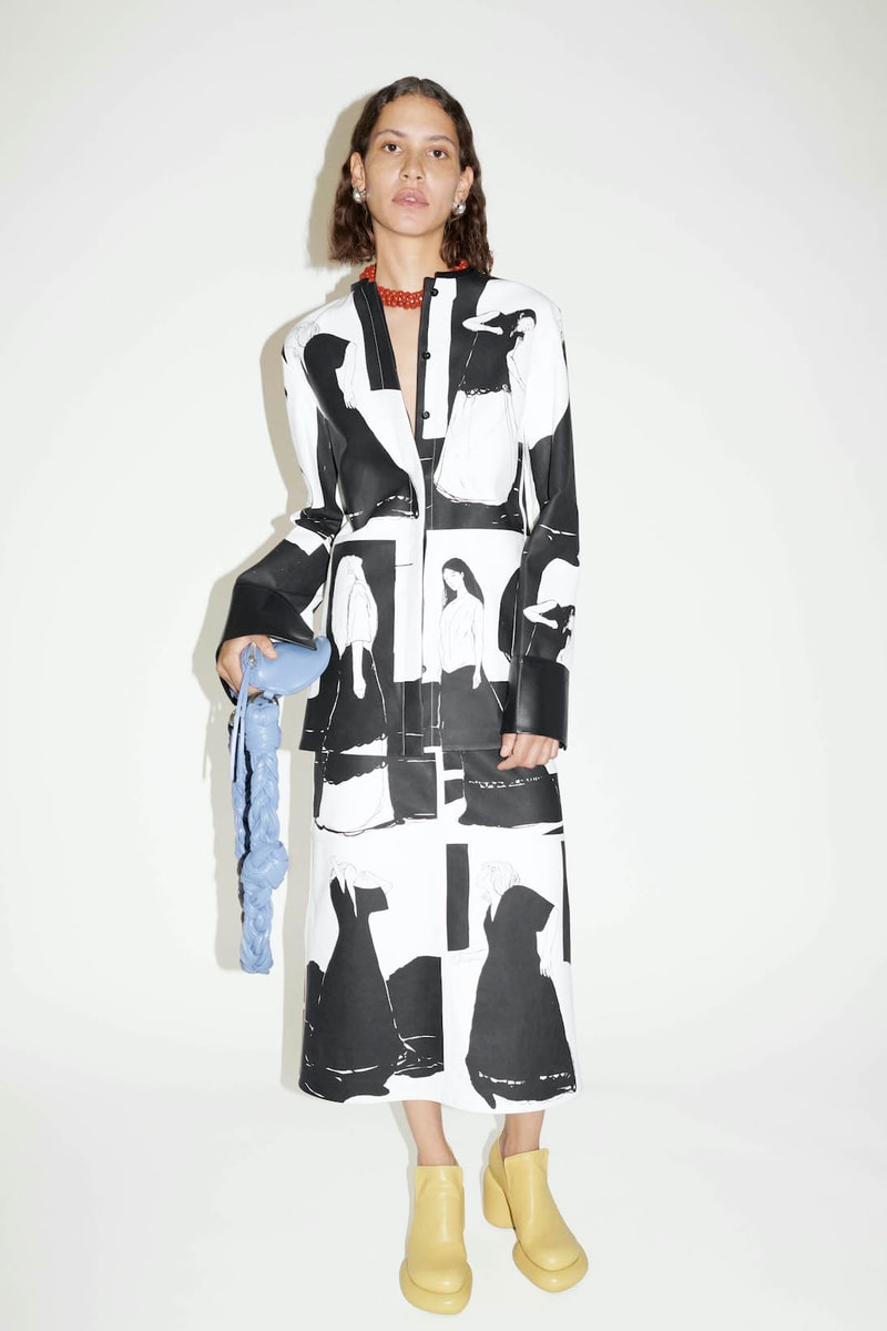 Jil Sander Resort 2022 Womens Collection Lookbook Dress Handbag Sandals Pants