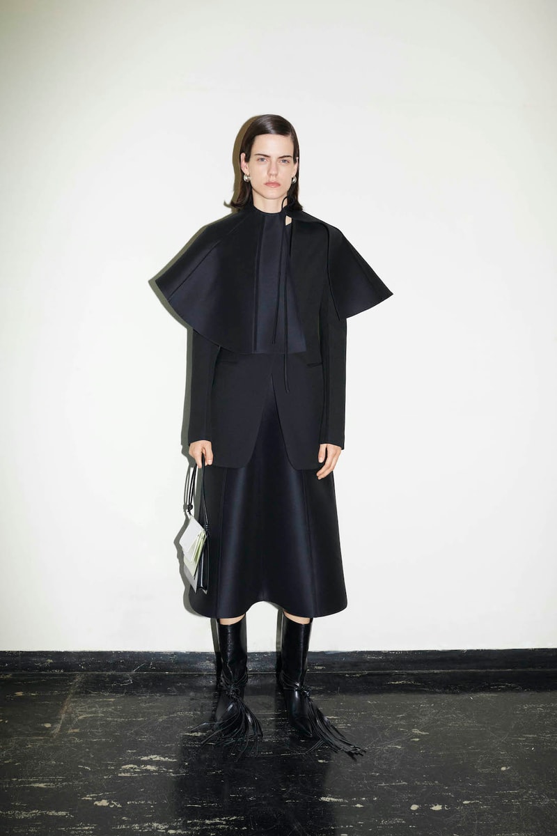 Jil Sander Resort 2022 Womens Collection Lookbook Dress Handbag Sandals Pants