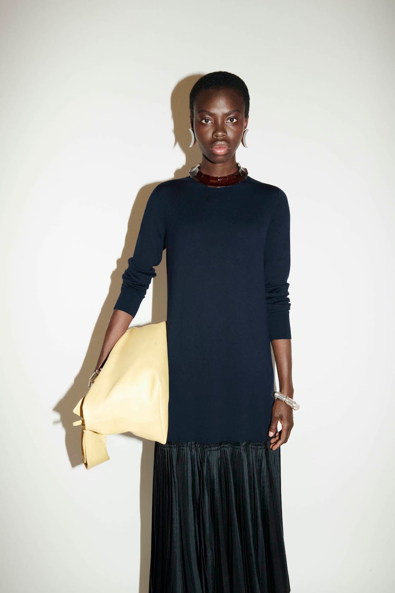 Jil Sander Resort 2022 Womens Collection Lookbook Dress Handbag Sandals Pants