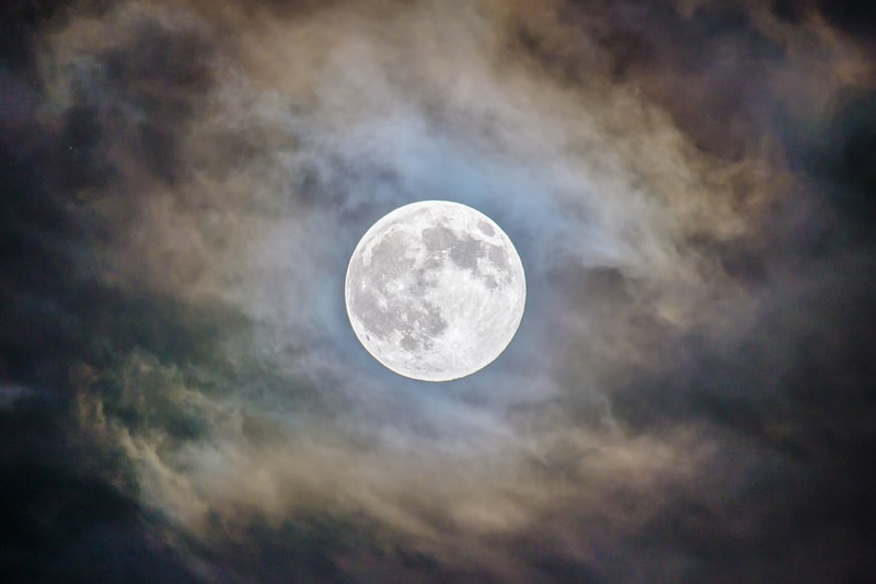 July Buck Full Moon Zodiac Sign Space Sky Clouds Astrology