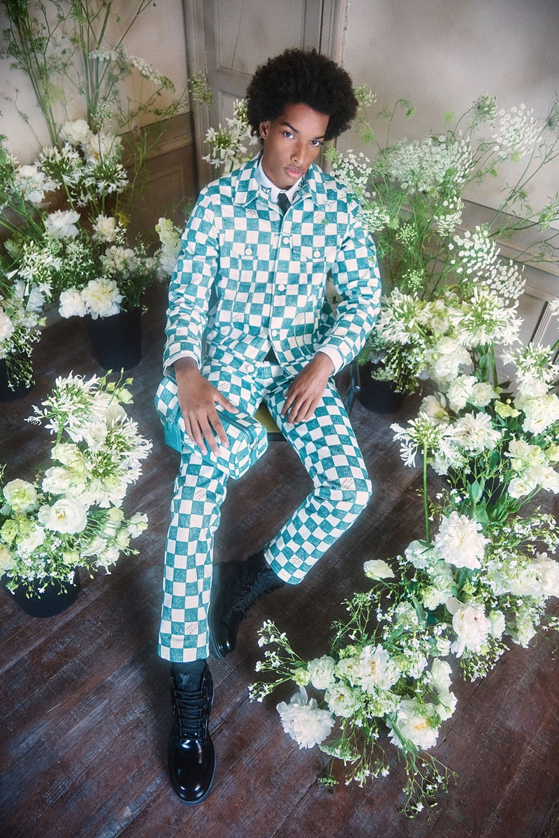 Louis Vuitton Mens Fall Collection Virgil Abloh Monogram Suit Jacket Trousers