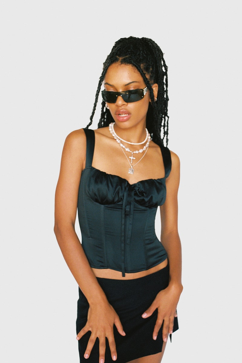 Miaou Los Angeles Womenswear Brand Midsummer 2021 Drop Lookbook Corset Black