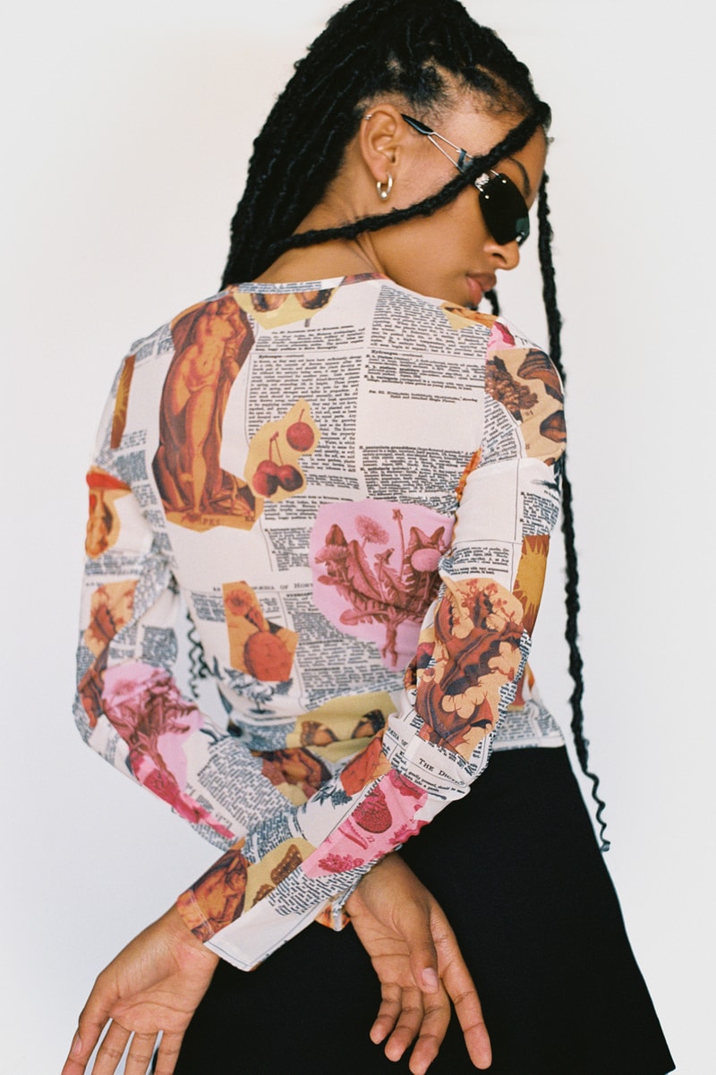 Miaou Los Angeles Womenswear Brand Midsummer 2021 Drop Lookbook Long Sleeve Tee T-Shirt Print
