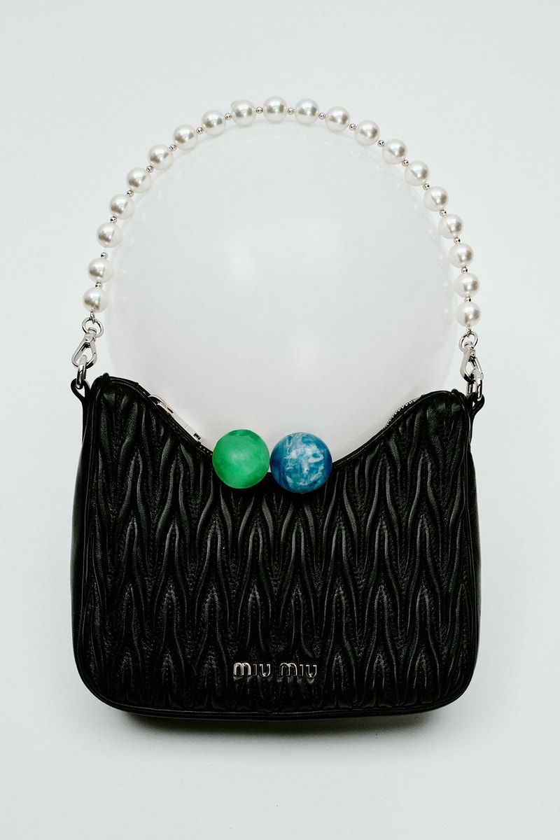 Miu Miu Qixi Chinese Valentine's Day Matelasse Black Handbag