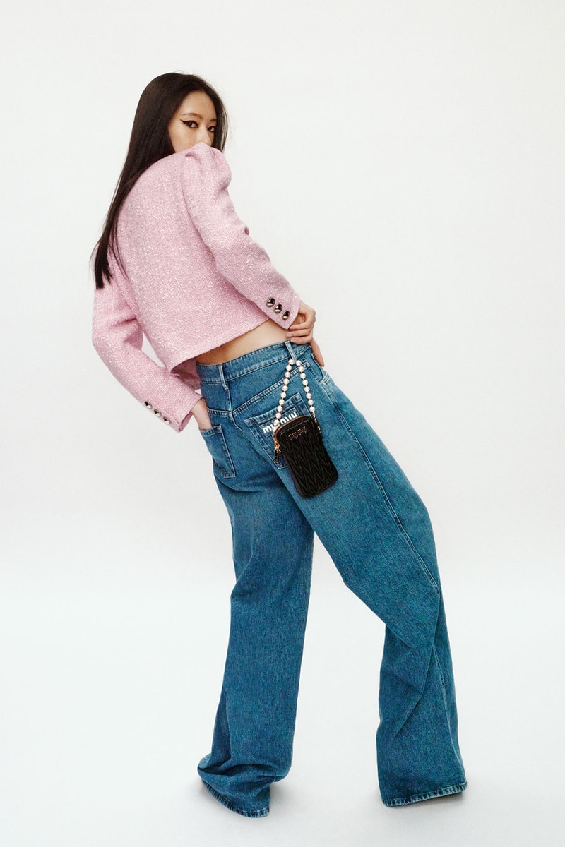 Miu Miu Qixi Chinese Valentine's Day Pink Jacket Jeans