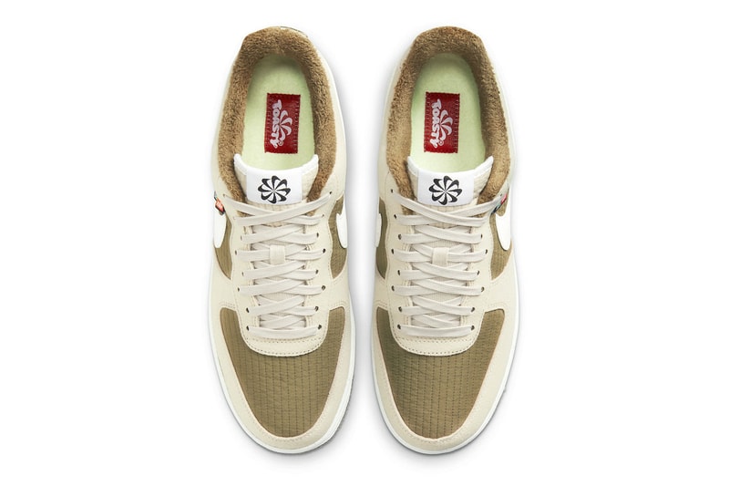 Nike Air Force 1 AF1 Low Toasty Sail Rattan Brown Kelp Upper Shoelaces