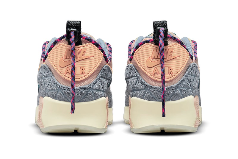 Nike Womens Air Max 90 SE Fossil Stone Ashen Slate Coconut Milk Twist Pastel Pink Blue Orange Yellow Shoes Kicks Sneakerhead Kicks Footwear