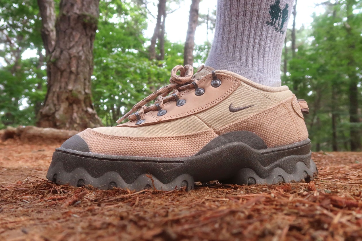 nike lahar low womens hiking shoes grain beige sneakers review 