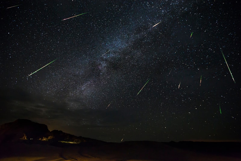perseid meteor shower nasa space sky stars