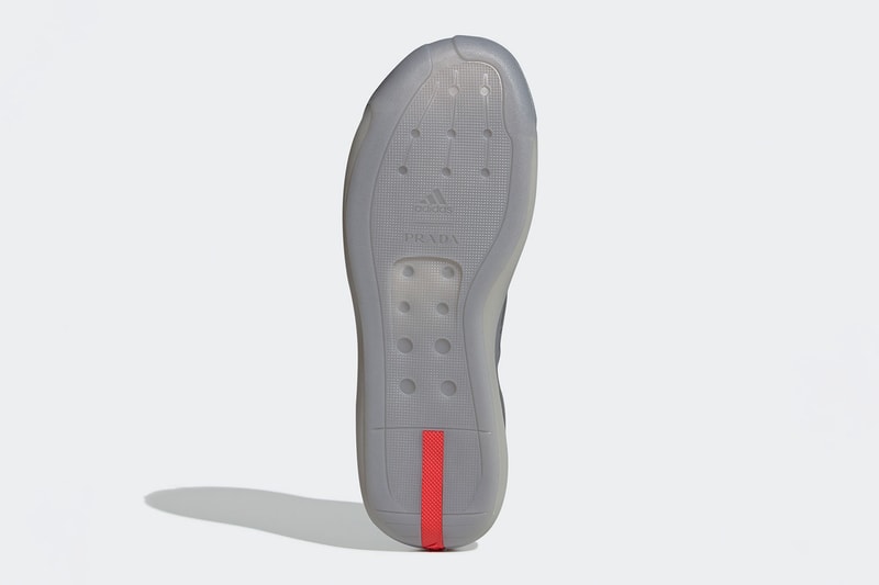 Prada adidas A+P LUNA ROSSA 21 Collaboration Gray Silver Outsole Red Details