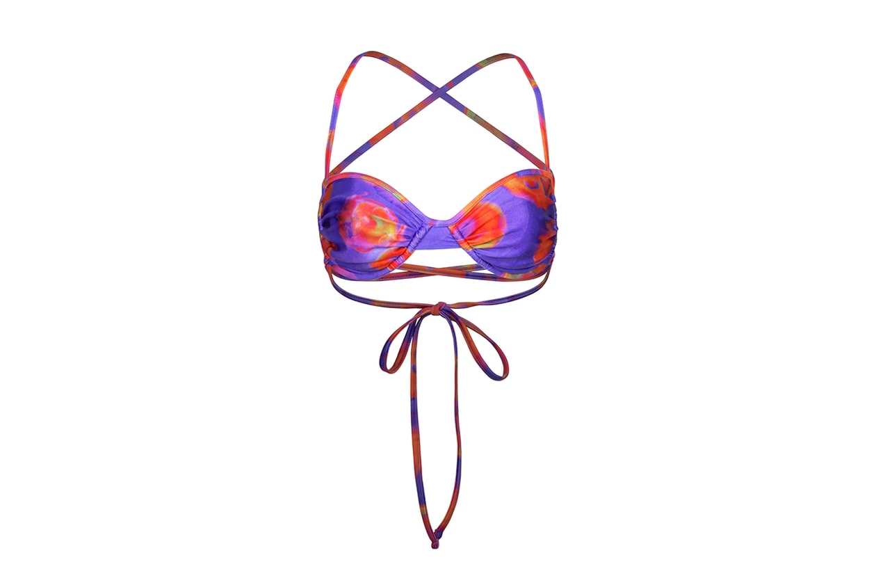 Selena Gomez La'Mariette Swimwear Collection Collaboration Swim Swimsuit Bikinis Bikini Bathing Suit Purple Theresa Mingus Morgan Brutocao