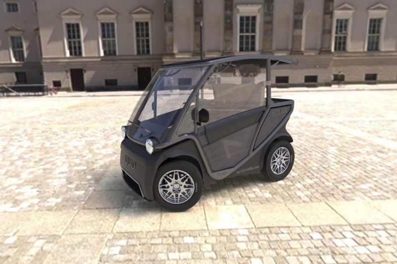 squad mobility solar powered electric city car vehicle