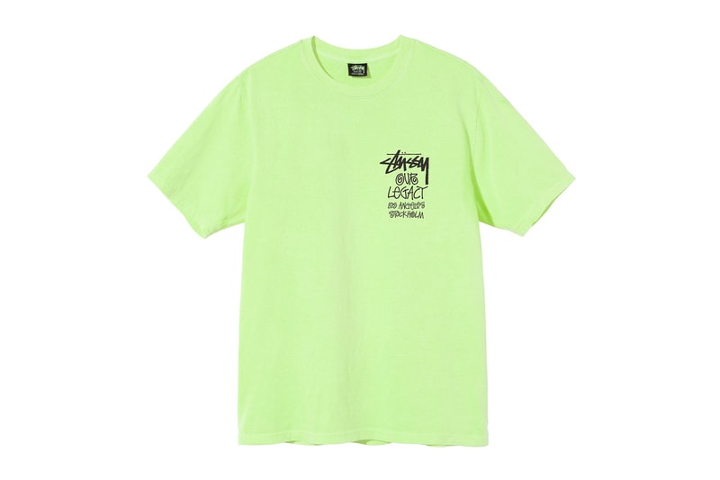 Stussy Our Legacy WORK SHOP 2021 Collaboration t-shirt logo
