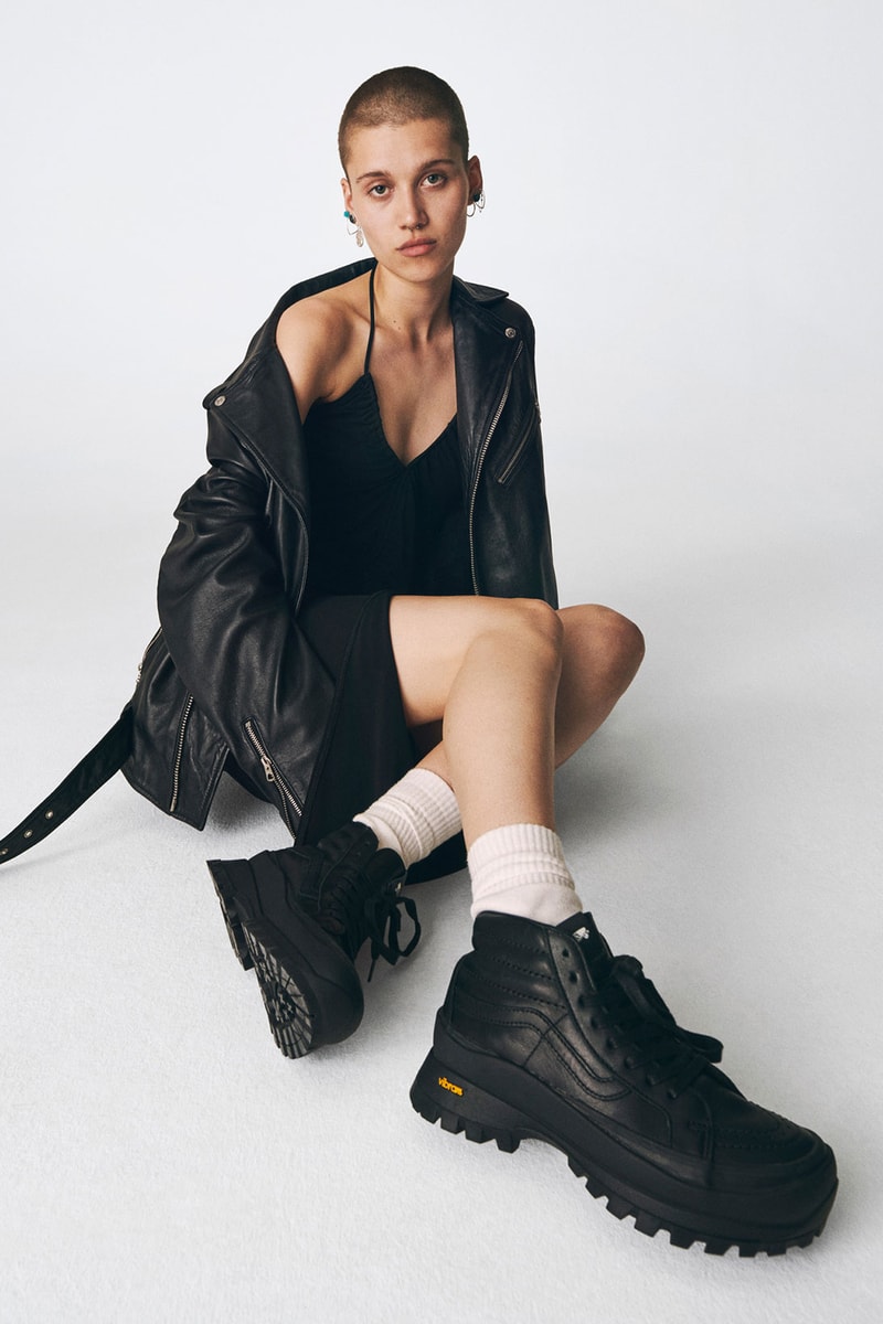 vault by vans vibram collaboration black sk8-hi sneakers shoes