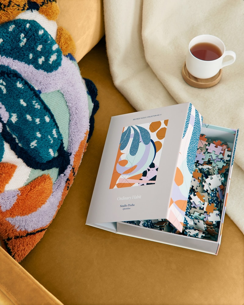 Ordinary Habit Studio Proba Homeware Puzzle Pillow
