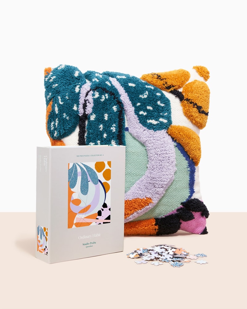 Ordinary Habit Studio Proba Homeware Puzzle Pillow