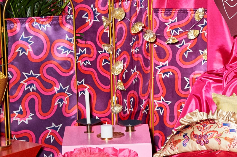 KARISMATISK collection pink purple room dividers