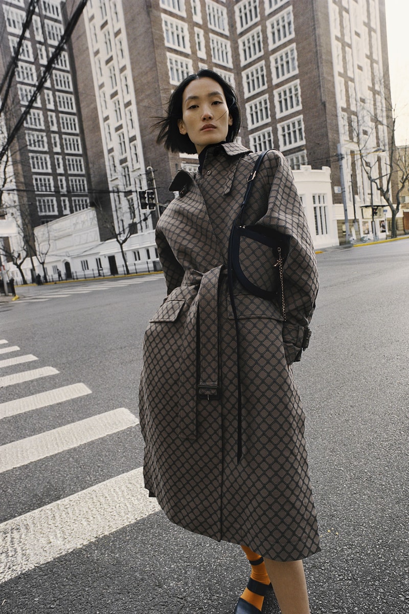 Shanghai Tang Yuni Ahn Lina Zhang in reversible jacket