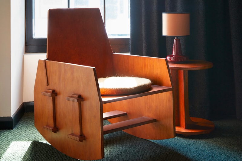 Ace Hotel New York NYC Brooklyn Chair Lamp Side Table