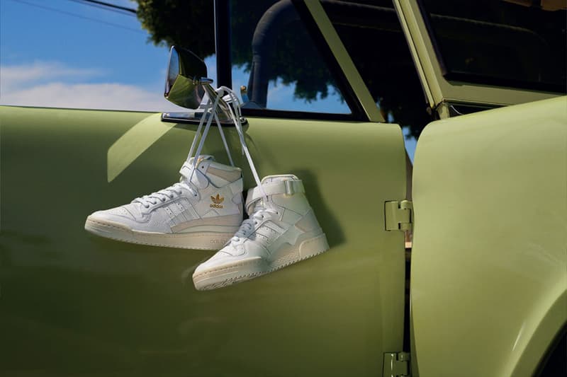 adidas gazelle silver green womens adidas Basketball Forum Low C Sneakers White / Green main image 1