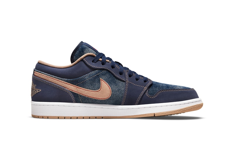 Air Jordan 1 Low Denim side view