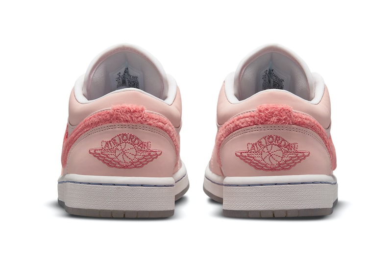 Nike Air Jordan 1 Low AJ1 Pink Mighty Swooshers Fur Sneakers Footwear Shoes Kicks
