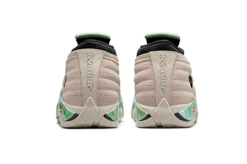 Aleali May Air Jordan 14 AJ14 Collaboration Heel Details Logo