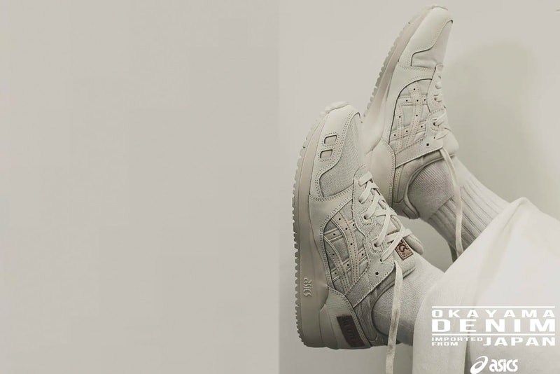 Asics x Okayama Denim GEL-LYTE III OG on foot