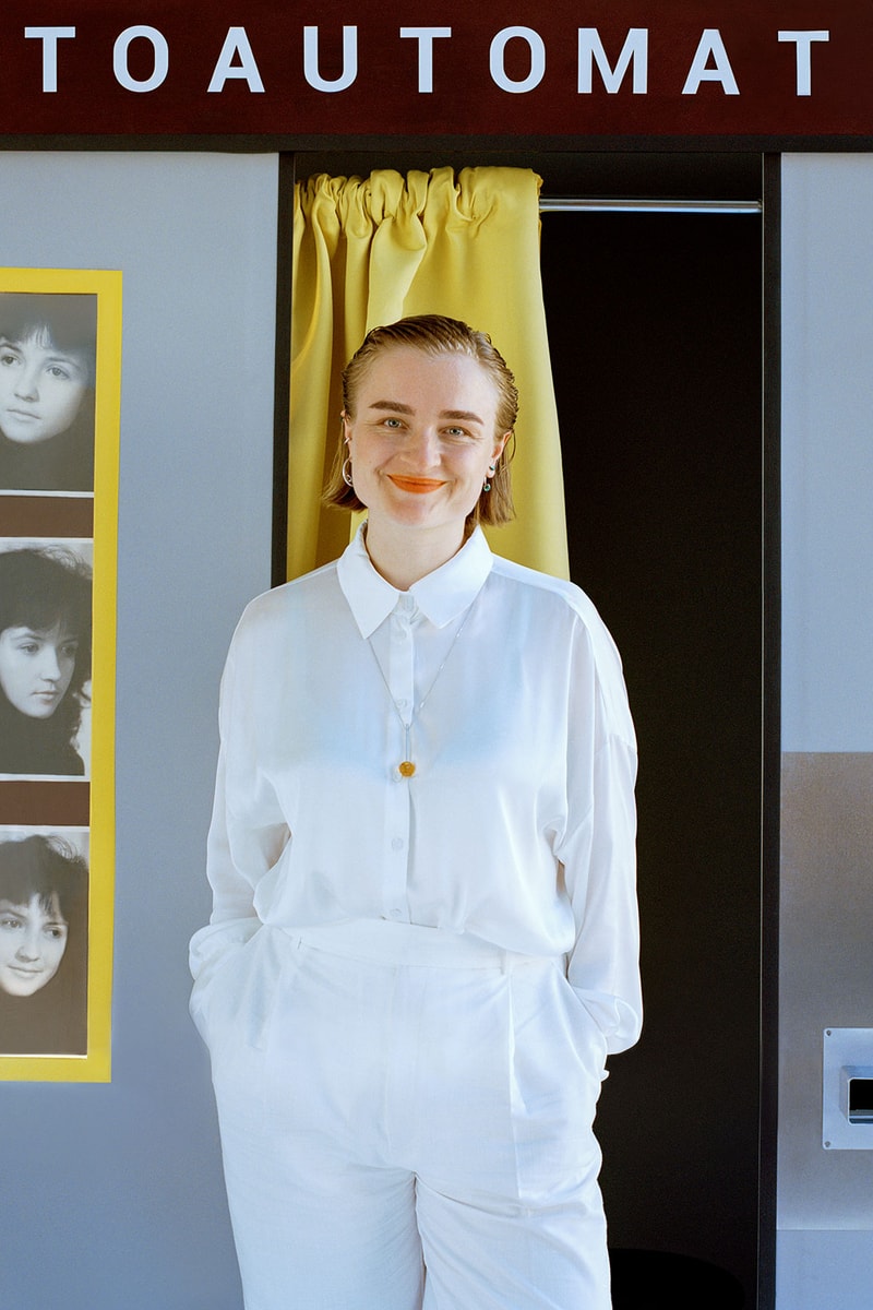 russian brand avgvst jewelry all white outfit