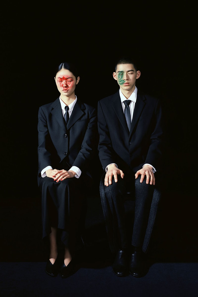 Byredo Young Rose Perfume Campaign Face Paint Suits
