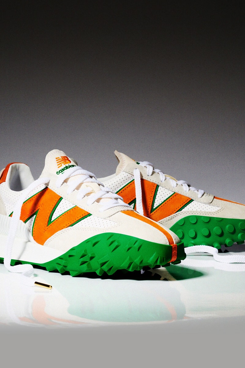 Casablanca New Balance NB XC-72 Sneakers Collaboration Logo Upper Green Outsole