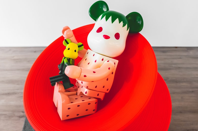 clot medicom toy bearbrick summer fruits collaboration snow strawberry yellow watermelon