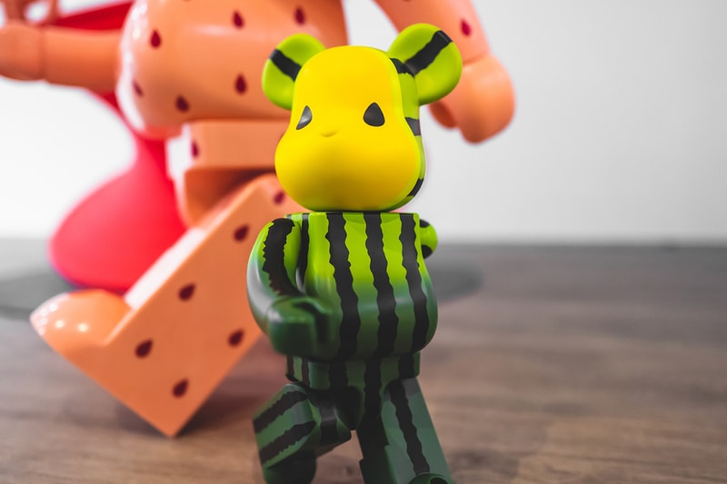 clot medicom toy bearbrick summer fruits collaboration snow strawberry yellow watermelon