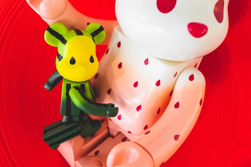 clot medicom toy bearbrick summer fruits collaboration snow strawberry yellow watermelon