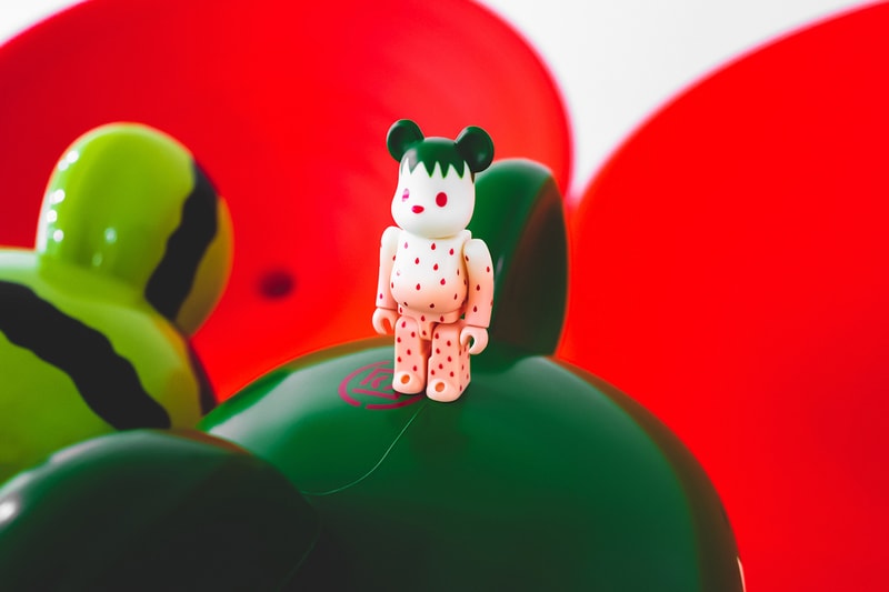 clot medicom toy bearbrick summer fruits collaboration snow strawberry yellow watermelon
