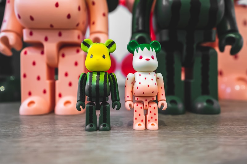 clot medicom toy bearbrick summer fruits collaboration snow strawberry yellow watermelon