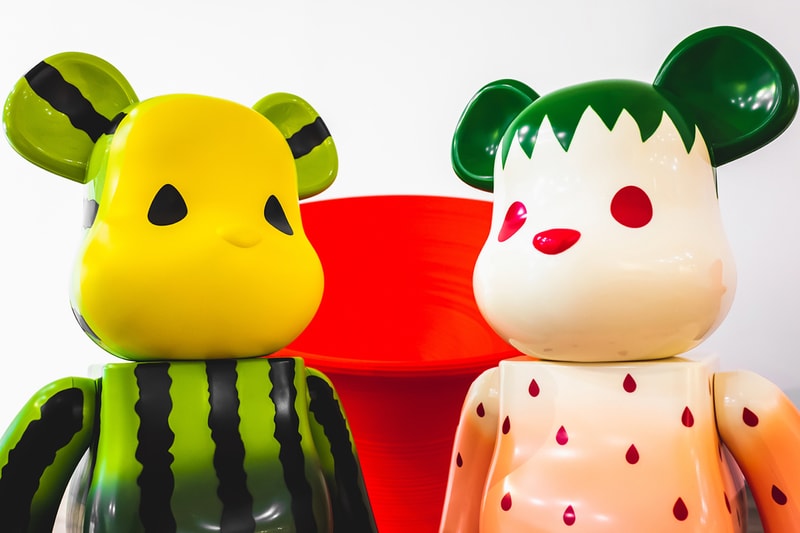 clot medicom toy bearbrick summer fruits collaboration snow strawberry yellow watermelon