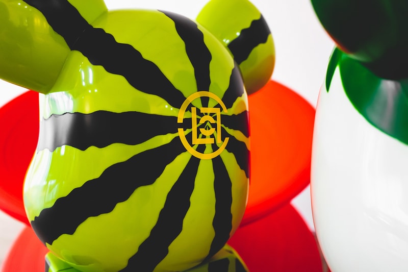 clot medicom toy bearbrick summer fruits collaboration snow strawberry yellow watermelon