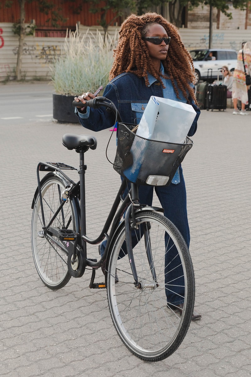 Street Style Copenhagen Fashion Week SS22 Spring Summer 2022 Influencer Bike